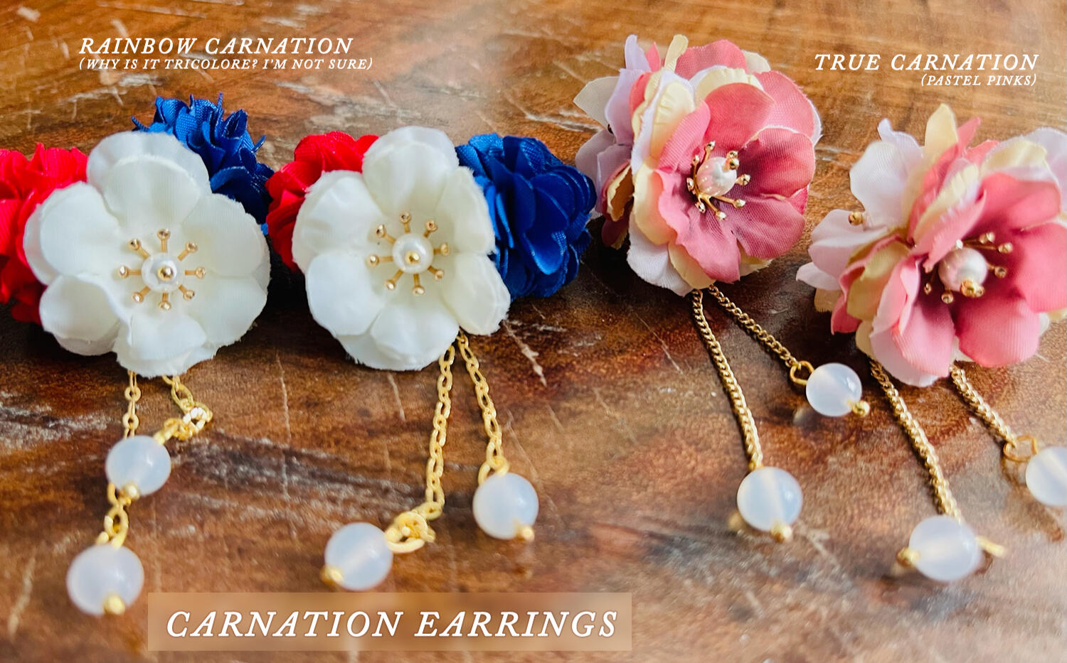 carnation earrings pt. 3